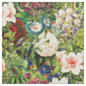 Vintages Blumenmuster Stoff (Nahaufnahme)