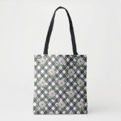 Vintages Blumenmuster Tasche (Vorderseite)