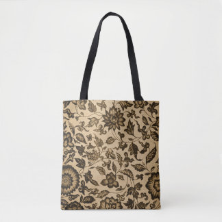 Vintages Blumenmuster Tasche