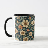Vintages Blumenmuster Tasse (Links)