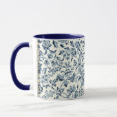 Vintages Blumenmuster Tasse (Links)