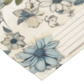 Vintages Blumenmuster Tischdecke (Schrägansicht)