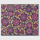 Vintages Blumenmuster. Usbek suzani national orna Geschenkpapier (Flach)