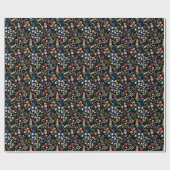 Vintages Blumenmuster VCFP2301 Geschenkpapier (Flach)