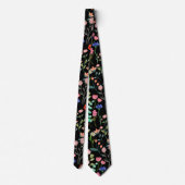 Vintages Blumenmuster VCFP2301 Krawatte (Rückseite)