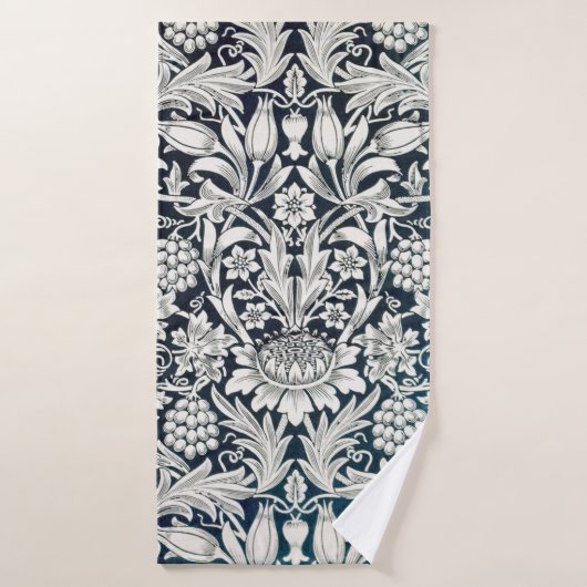 Vintages Blumenmuster, William Morris Badehandtuch (Badehandtuch)