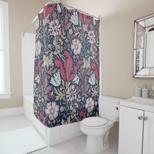Vintages Blumenmuster, William Morris Duschvorhang (Beispiel)
