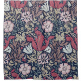 Vintages Blumenmuster, William Morris Duschvorhang (Vorderseite)