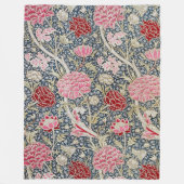 Vintages Blumenmuster, William Morris Fleecedecke (Vorderseite)