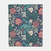 Vintages Blumenmuster, William Morris Fleecedecke (Vorderseite)