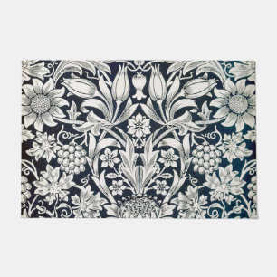 Vintages Blumenmuster, William Morris Fußmatte