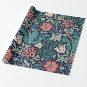 Vintages Blumenmuster, William Morris Geschenkpapier