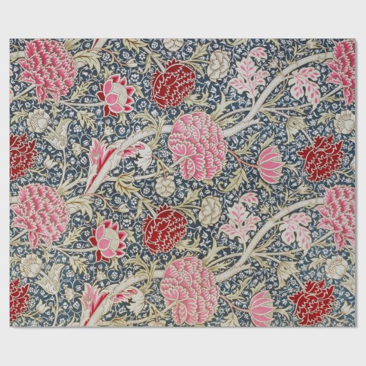 Vintages Blumenmuster, William Morris Geschenkpapier (Flach)