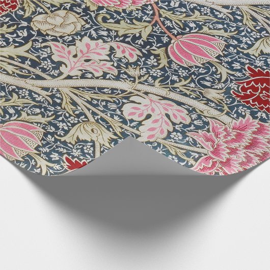Vintages Blumenmuster, William Morris Geschenkpapier (Ecke)