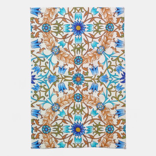 Vintages Blumenmuster, William Morris Geschirrtuch (Vertikal)