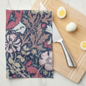 Vintages Blumenmuster, William Morris Geschirrtuch (Viertel Falte)