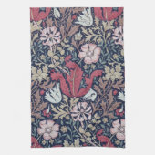 Vintages Blumenmuster, William Morris Geschirrtuch (Vertikal)