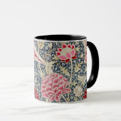 Vintages Blumenmuster, William Morris Kaffee Tasse (VorderseiteRechts)