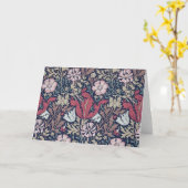 Vintages Blumenmuster, William Morris Karte (Gelbe Blume)