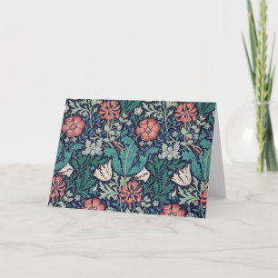 Vintages Blumenmuster, William Morris Karte