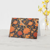 Vintages Blumenmuster, William Morris Karte (Gelbe Blume)