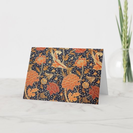 Vintages Blumenmuster, William Morris Karte (Vorderseite)