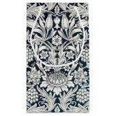 Vintages Blumenmuster, William Morris Kleine Geschenktüte (Rückseite)