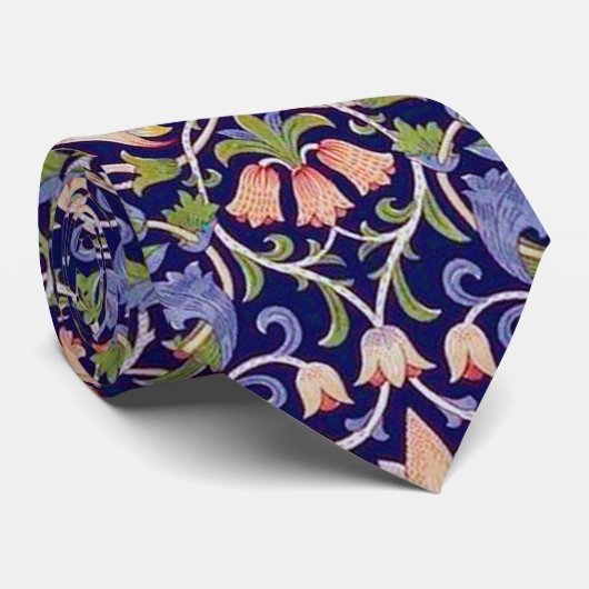 Vintages Blumenmuster, William Morris Krawatte (Gerollt)