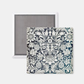 Vintages Blumenmuster, William Morris Magnet (Vorderseite/Rückseite)