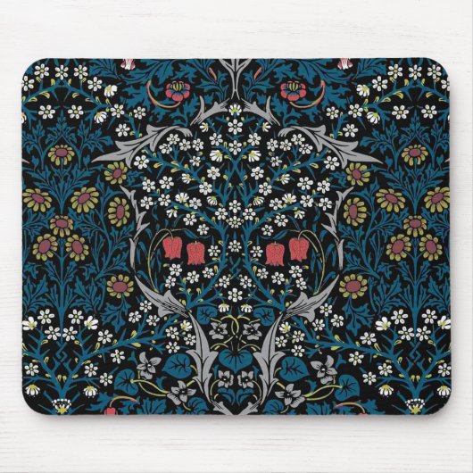 Vintages Blumenmuster, William Morris Mousepad (Vorne)