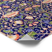 Vintages Blumenmuster, William Morris Poster (Ecke)