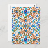 Vintages Blumenmuster, William Morris Postkarte (Vorne/Hinten)