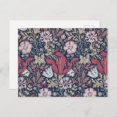 Vintages Blumenmuster, William Morris Postkarte (Vorne/Hinten)