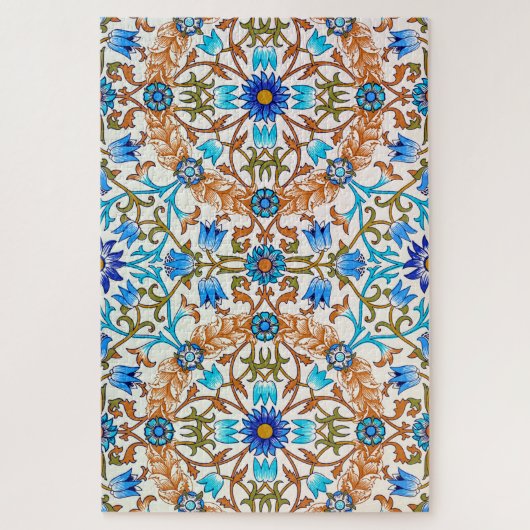 Vintages Blumenmuster, William Morris Puzzle (Vertikal)
