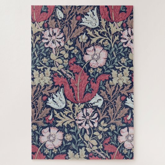 Vintages Blumenmuster, William Morris Puzzle (Vertikal)