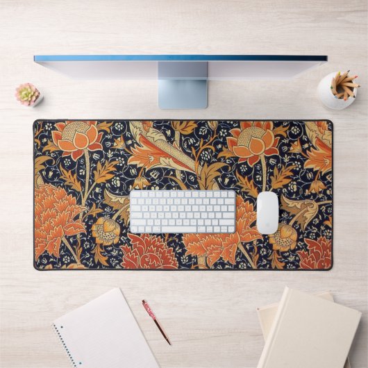 Vintages Blumenmuster, William Morris Schreibtischunterlage (Büro 1)