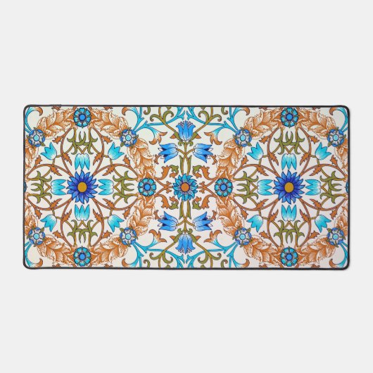 Vintages Blumenmuster, William Morris Schreibtischunterlage (Vorderseite)