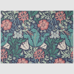 Vintages Blumenmuster, William Morris Seidenpapier