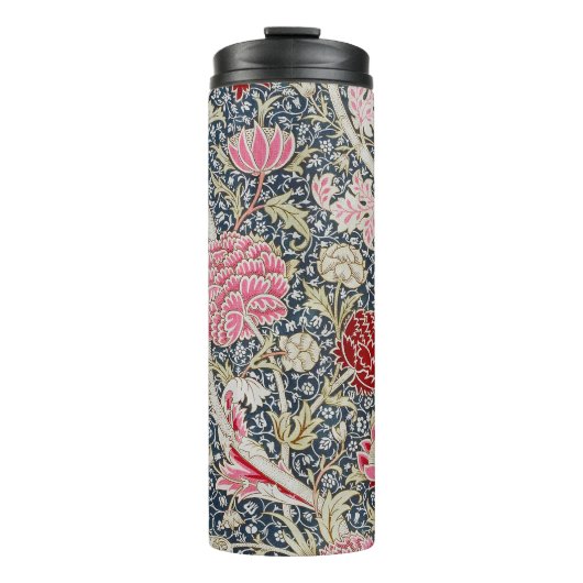 Vintages Blumenmuster, William Morris Thermosbecher (Vorderseite)