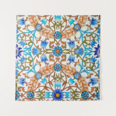 Vintages Blumenmuster, William Morris Wandteppich (Vorderseite (Horizontal))