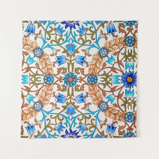 Vintages Blumenmuster, William Morris Wandteppich (Vorderseite)