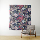 Vintages Blumenmuster, William Morris Wandteppich (Beispiel)