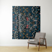 Vintages Blumenmuster, William Morris Wandteppich (Beispiel)