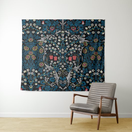 Vintages Blumenmuster, William Morris Wandteppich (Beispiel (Horizontal))