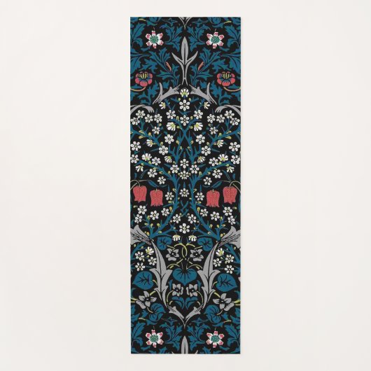Vintages Blumenmuster, William Morris Yogamatte (Vorderseite)