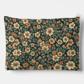 Vintages Blumenmuster Zubehörtasche (Rückseite)