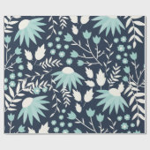 Vintages Blumenpapier Geschenkpapier (Flach)