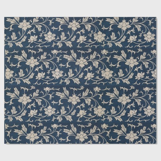 Vintages Blumenpapier Geschenkpapier (Flach)