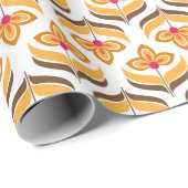 Vintages Blumenpapier Geschenkpapier (Rolleneckpunkt)