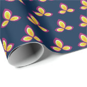 Vintages Blumenpapier Geschenkpapier (Rolleneckpunkt)